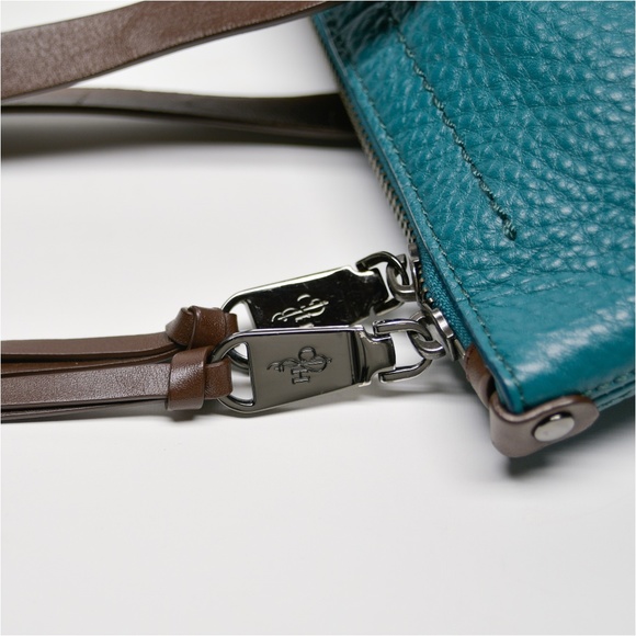 COLE HAAN Pebbled Leather Tote Bag with Tassel - Picture 13 of 15